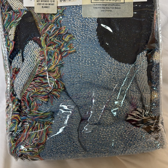 NWT Disney Tapestry Woven Throw Blanket “Mickey’s Spring Picnic”